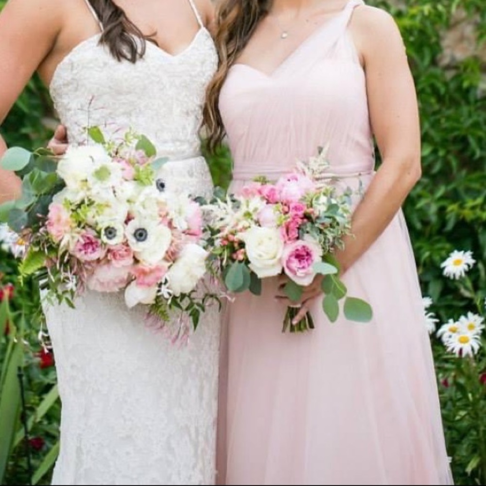 BHLDN Jenny Yoo Annabelle dress in blush Size 6 EUC